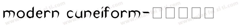 modern cuneiform字体转换